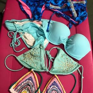 Victoria's Secret and pink bikinis lot- size sm/xs